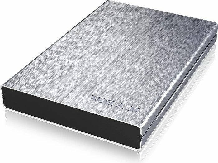 Kasë eksternale për HDD/SSD 2.5\" ICYBOX IB-241WP, USB-C USB 3.0 5Gb/s, me write-protection, argjendtë/zi