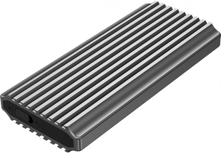 Kasë Gembird EE2280-U3C-03 për M.2 NVMe/NGFF, USB 3.1, Alumini, me LED RGB