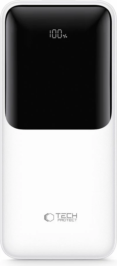 Powerbank Tech-Protect PB01 10000mAh 22.5W, Bardhë