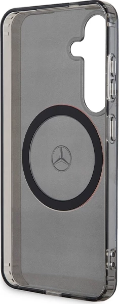 Mbështjellës Mercedes Double Layer W Red MagSafe për Samsung Galaxy S24, i zi