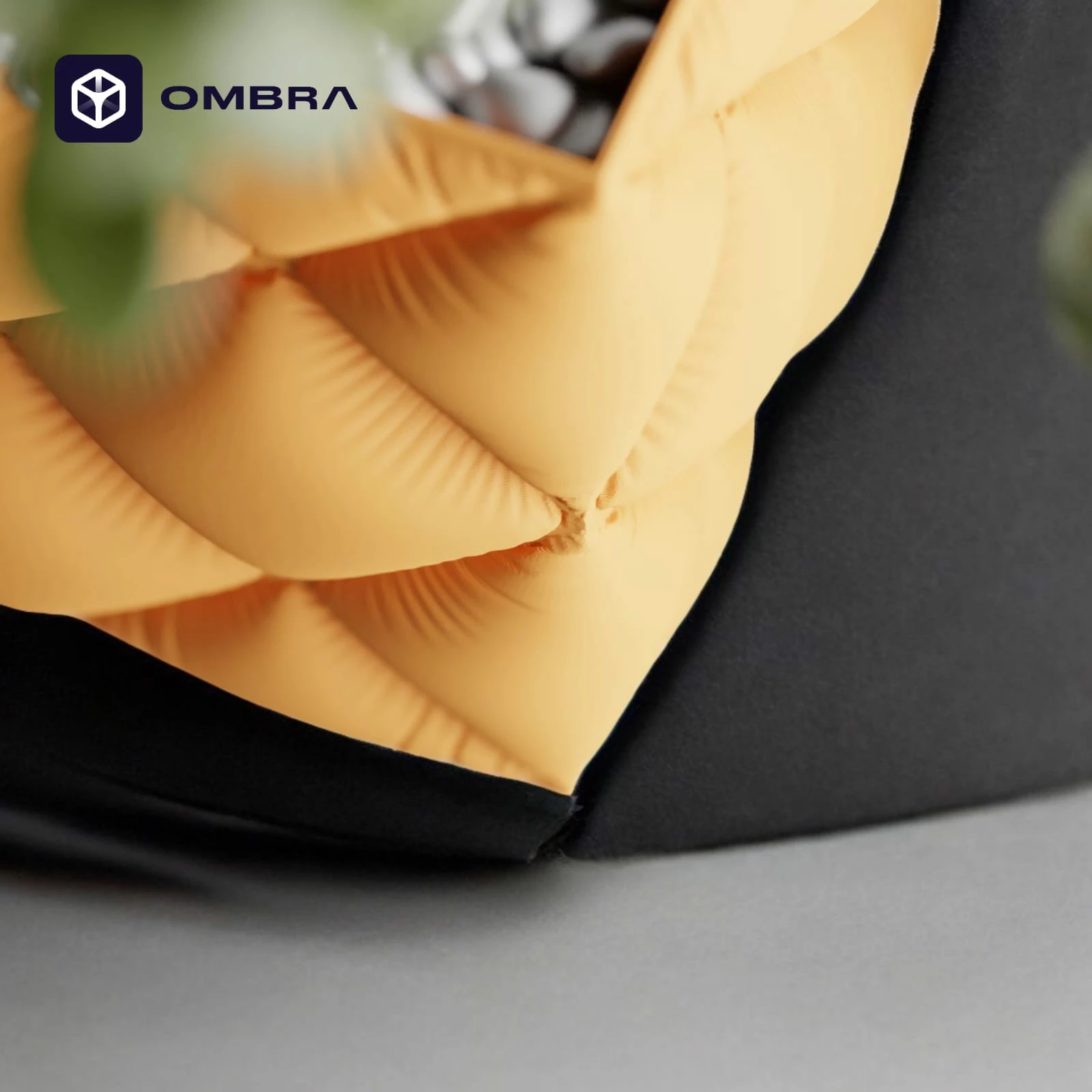 Vazo dekorative Pambuku, madhësia M, e portokalltë