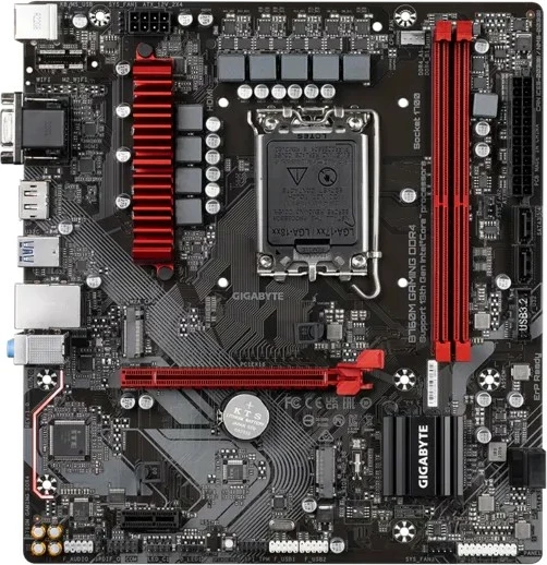 Pllakë amë Gigabyte B760M GAMING DDR4, micro ATX, Socket LGA1700, e zezë