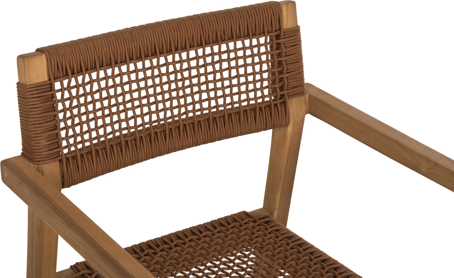 Karrige me krahë CHARLOTTE FH9637.01 dru tik natyral & litar kafe 59x54x83H cm