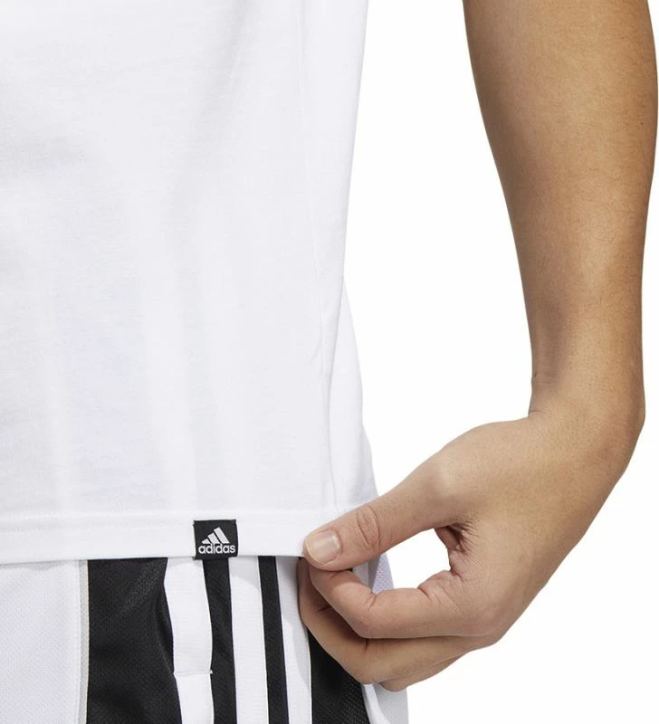 Maicë adidas për meshkuj, e bardhë