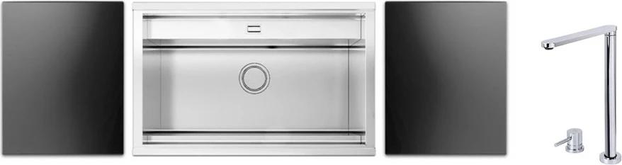 Lavaman Apell RE791IKITB, 79 x 51 cm, çelik inox