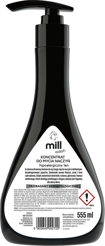 Lëng i koncentruar për larje enësh MADONIS Mill Wash, 555 ml, hipoalergjik
