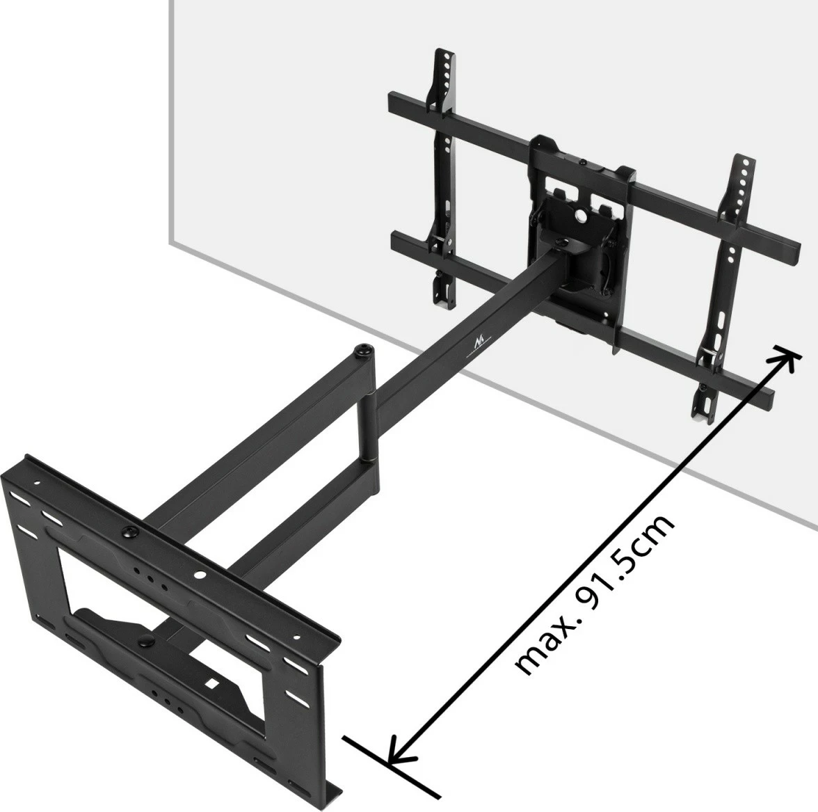 Mbajtës muri për TV Maclean MC-985, 37-80", 45 kg, i zi