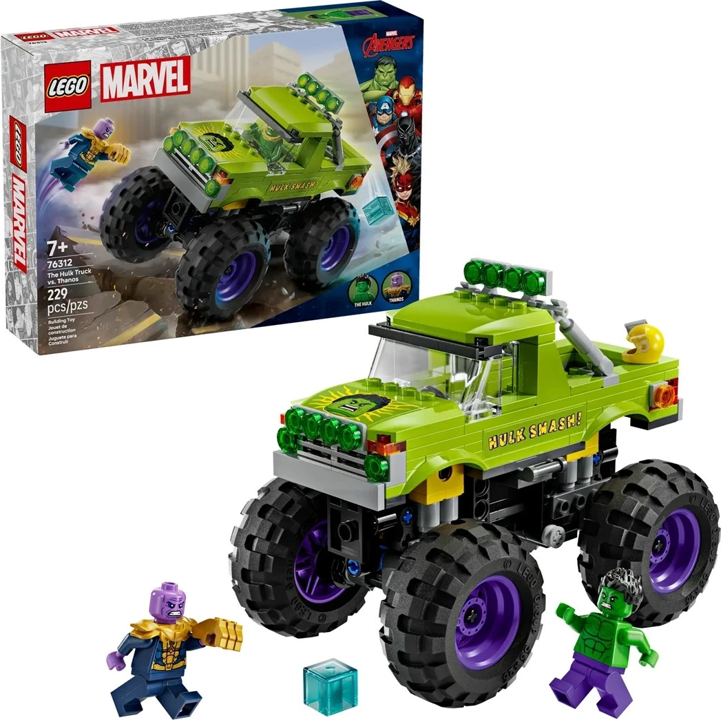 Set LEGO Marvel 76312 The Hulk Truck vs. Thanos, 2 minifigura