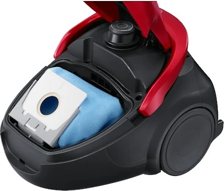 Fshesë elektrike cilindrike Samsung VC07M25E0WR/GE, 2.5L, pa qese, 750W, e kuqe/zezë