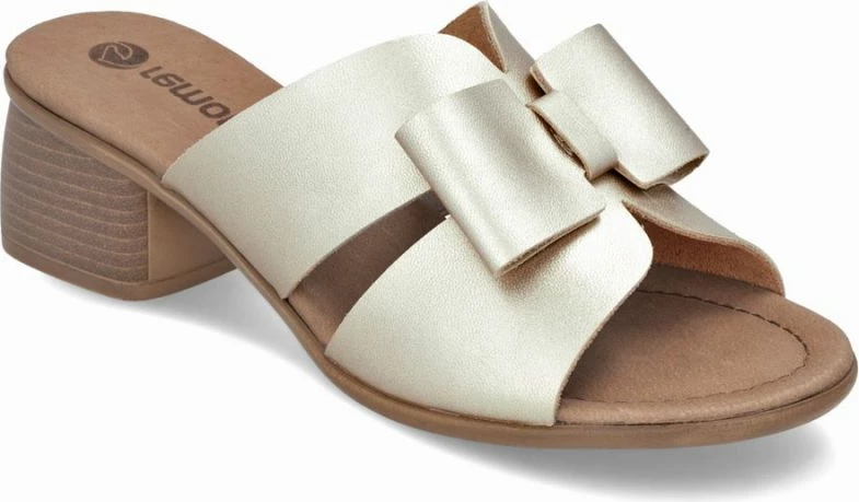 Sandale lëkure për femra Remonte R8759-90, të arta