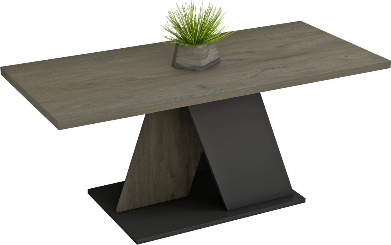 Tavolinë kafeje DILE FH9528.01 melaminë, ngjyrë sonama-gri, 110x55x47H cm