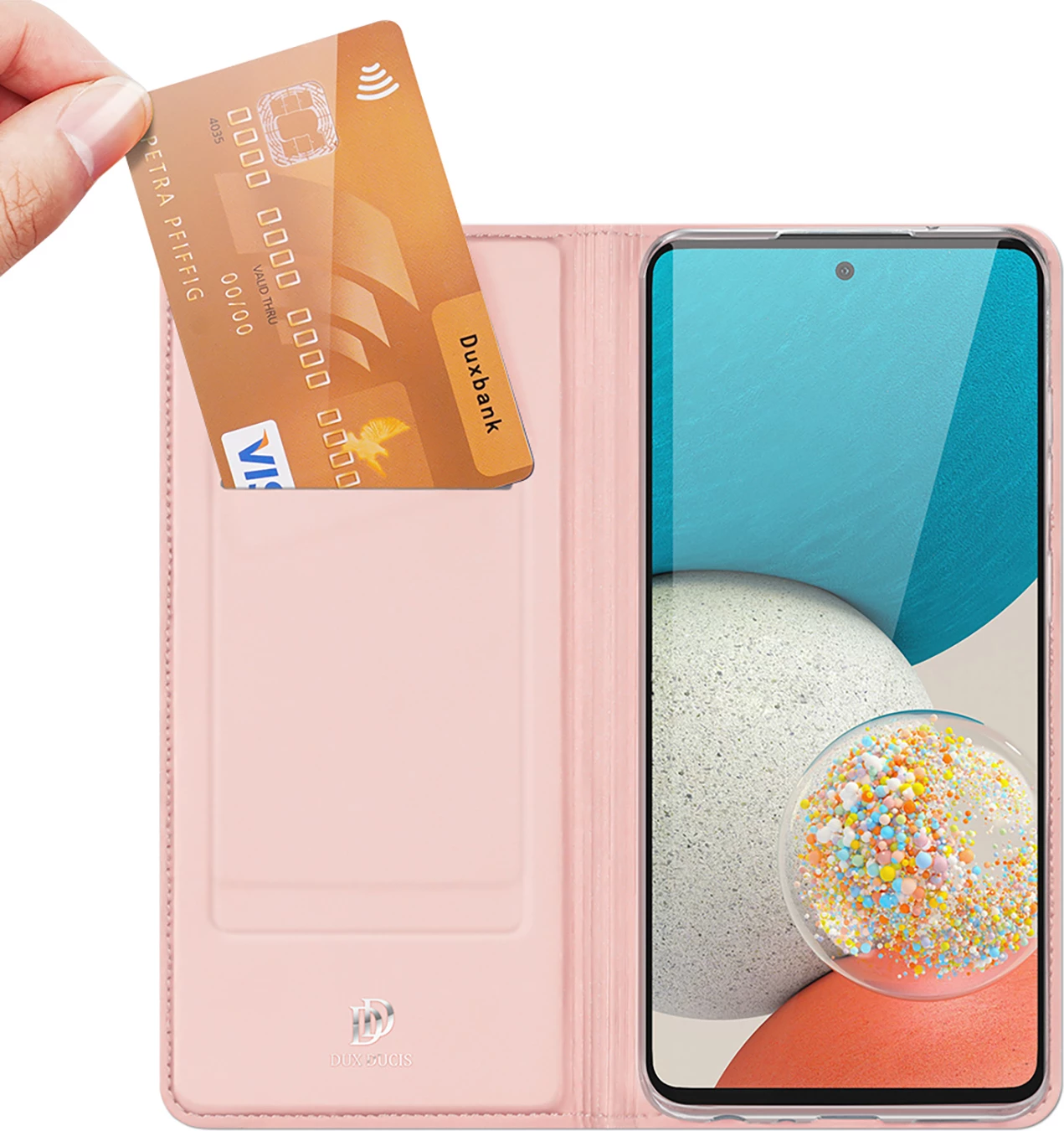 Mbështjellës Dux Ducis Skin Pro për Samsung Galaxy A73, rozë