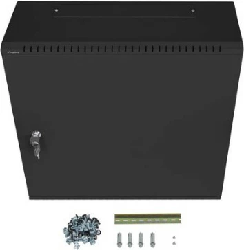 Kasë rrjeti Lanberg WAF1-5203-06-00B, 19", 6U+3U, për montim në mur, e zezë