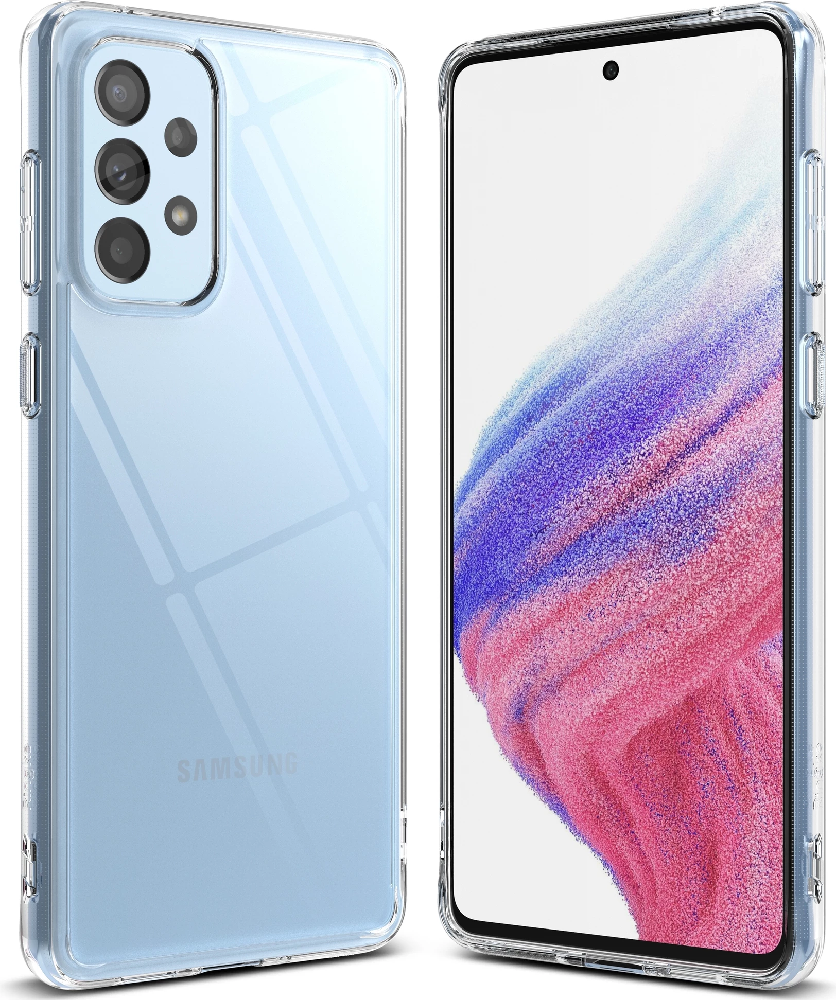 Mbështjellës Ringke Fusion për Samsung Galaxy A73, transparent