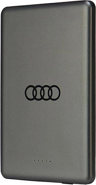 Powerbank Audi Big Logo MagSafe, 5000mAh, Metal, Gri