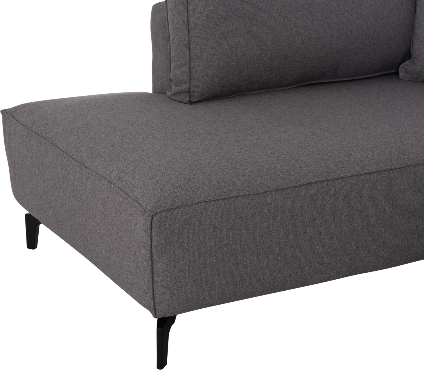 Kënd-sofë me hapësirë për depo, SAFFIRA FH3303.01L, material gri, 270x195x100cm