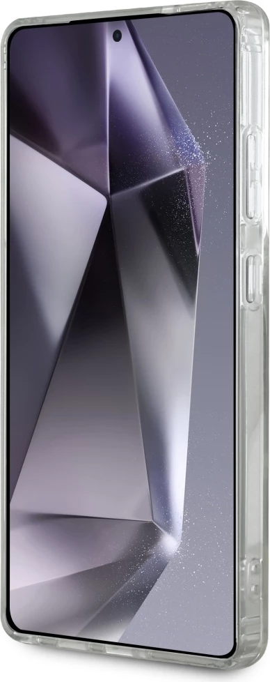 Mbështjellës Karl Lagerfeld Rhinestones Karl Head Logo për Samsung Galaxy S25 Ultra, transparent