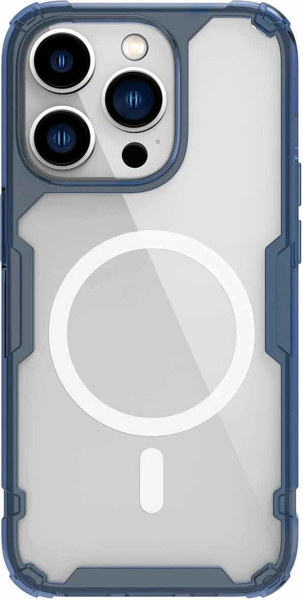 Mbështjellës Nillkin Nature Pro për iPhone 14 Pro, MagSafe, Kaltër