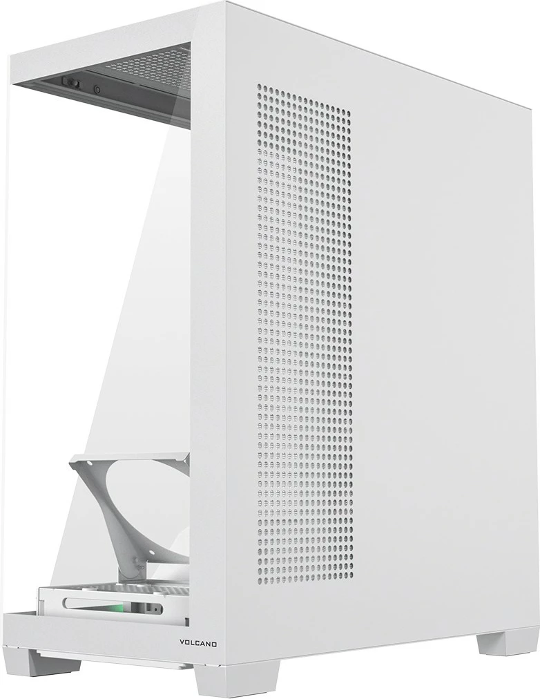 Kasë MODECOM VOLCANO STELLAR PLUS AT-STELLAR-PLUS-NF-0000-20 Midi Tower ATX ARGB Tempered Glass USB-C e bardhë