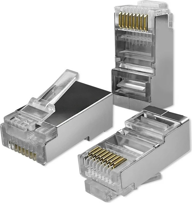 Set lidhës modular RJ45 Qoltec 54556, CAT6, FTP, 100 copë