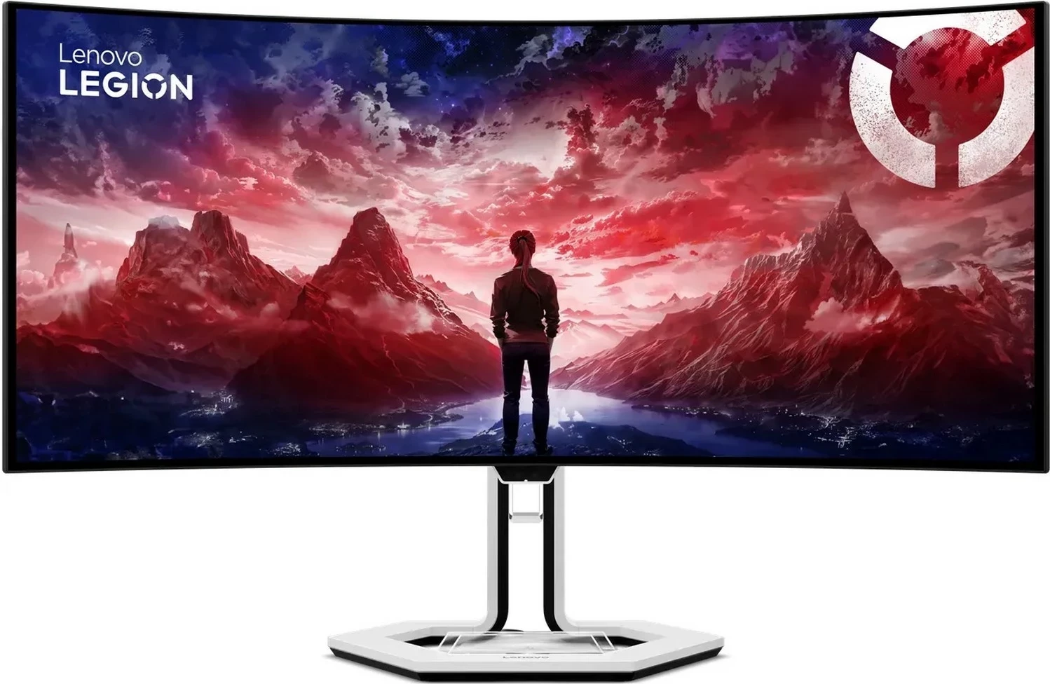 Monitor Lenovo Legion Pro 34WD-10, 34 inch, UWQHD, 240Hz, 0.5ms, bardhë