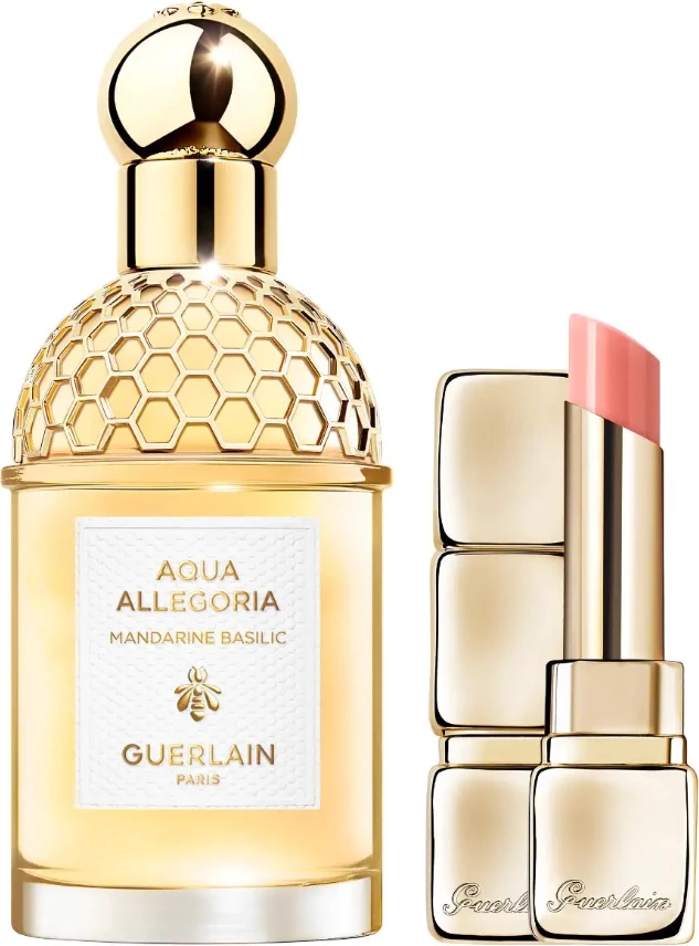 Set Eau de Toilette Mandarine Basilic Aqua Allegoria 75 ml & Kiss Kiss Bee Glow N° 309 Guerlain