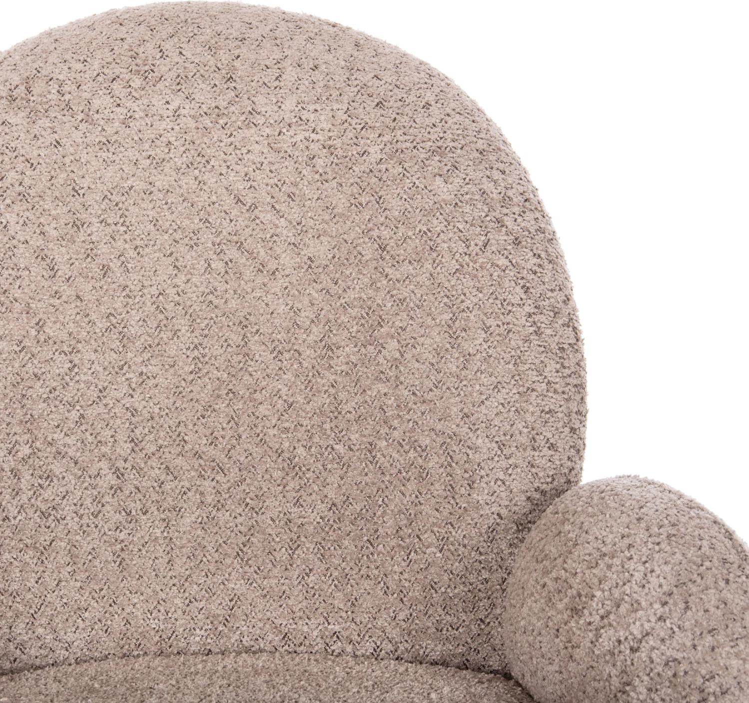 Set për darkë 7 pjesë, tavolinë CORBY & 6 karrige WINON (bej)