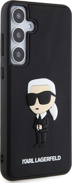 Mbështjellës Karl Lagerfeld 3D Rubber Ikonik për Samsung Galaxy S24+, i zi