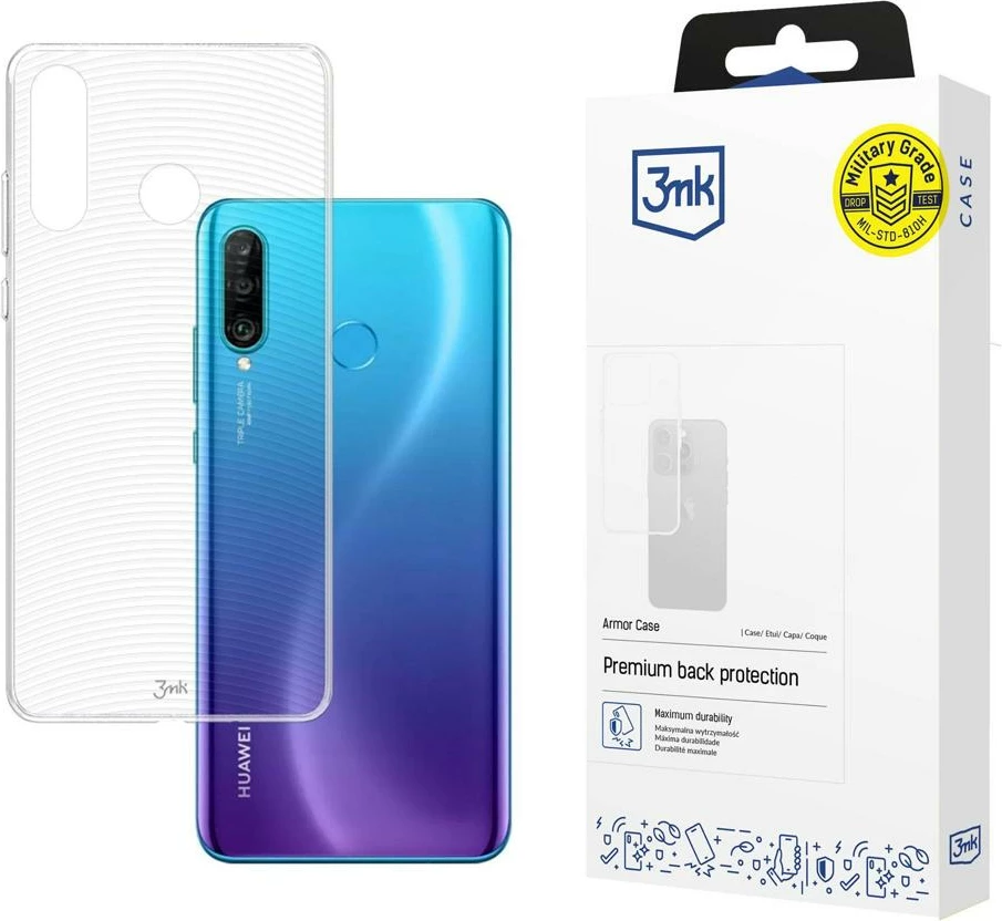 Mbështjellës 3mk Armor Case për Huawei P30 Lite, transparent