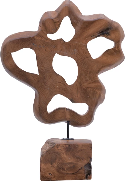 Dekor tavoline Strab Inart dru natyral teak-metal 49x15x70cm