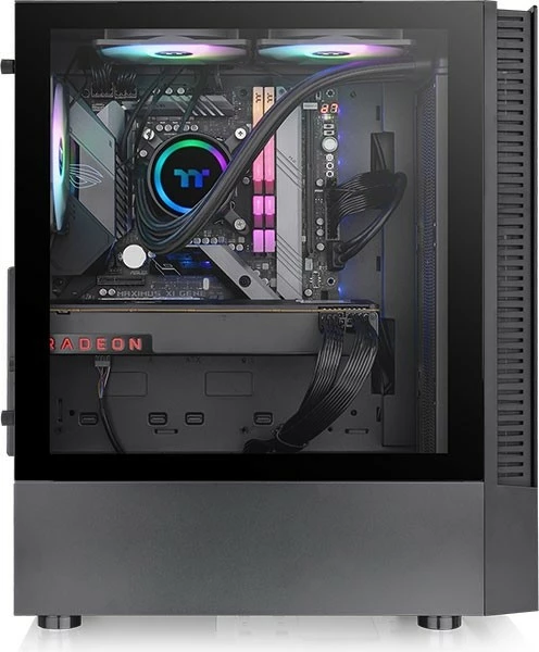 Kasë Thermaltake View 200 ARGB*3, Midi Tower, xham i temperuar, e zezë