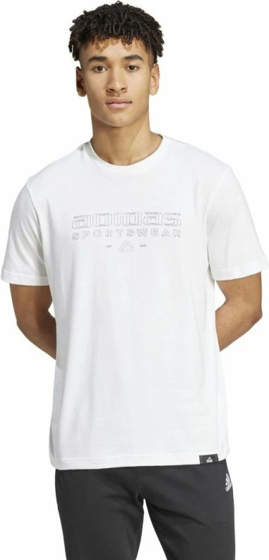 Maicë për meshkuj adidas, e bardhë