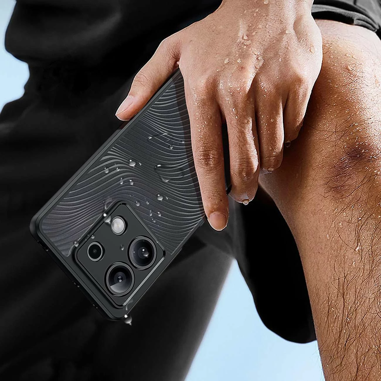 Mbështjellës Dux Ducis Aimo për Xiaomi Redmi Note 13 5G, i zi