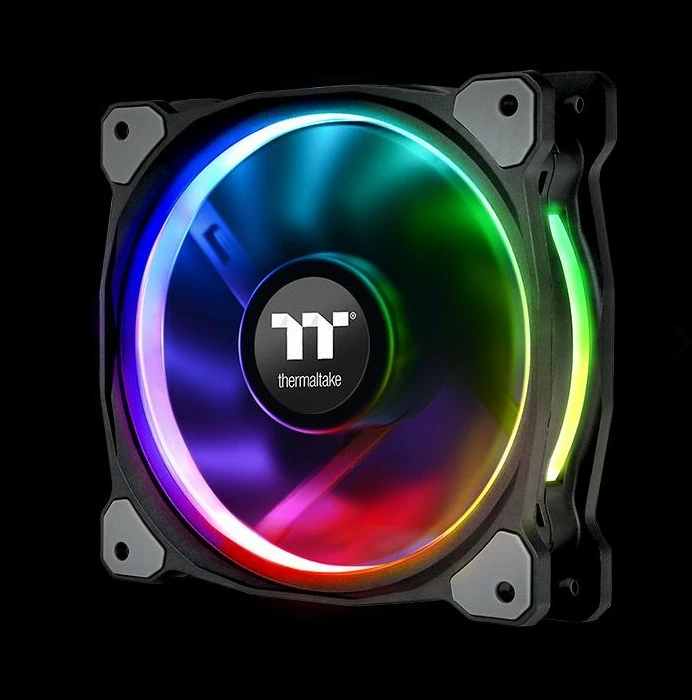 Ventilator RGB Thermaltake Riing Plus 14, 140mm, paketë 3 copë, gri