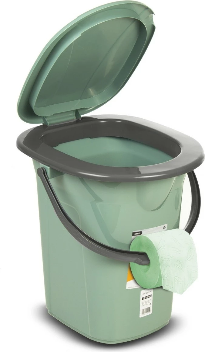 Tualet portativ GreenBlue GB320GG, i gjelbër-gri