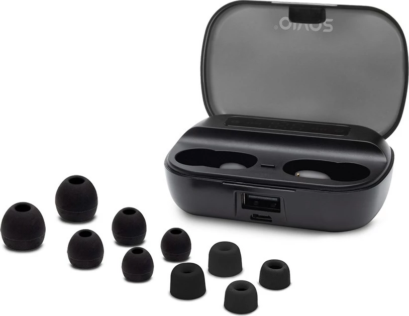 Kufje me bluetooth Savio TWS-06, e zezë