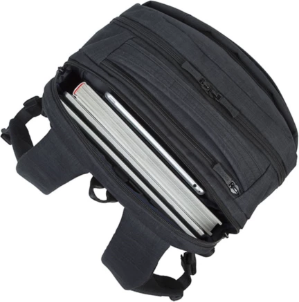 çantë shpine për laptop RivaCase 8365, 17.3", me port USB, e zezë