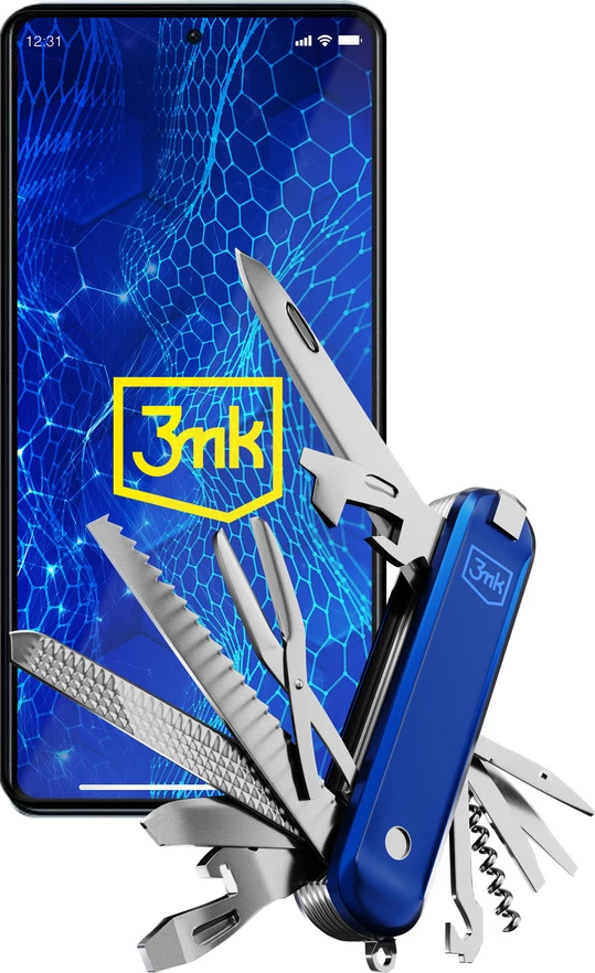 Xham i temperuar 3mk HardGlass Lite për Xiaomi Redmi Note 12 Pro/Note 12, 9H, i zi