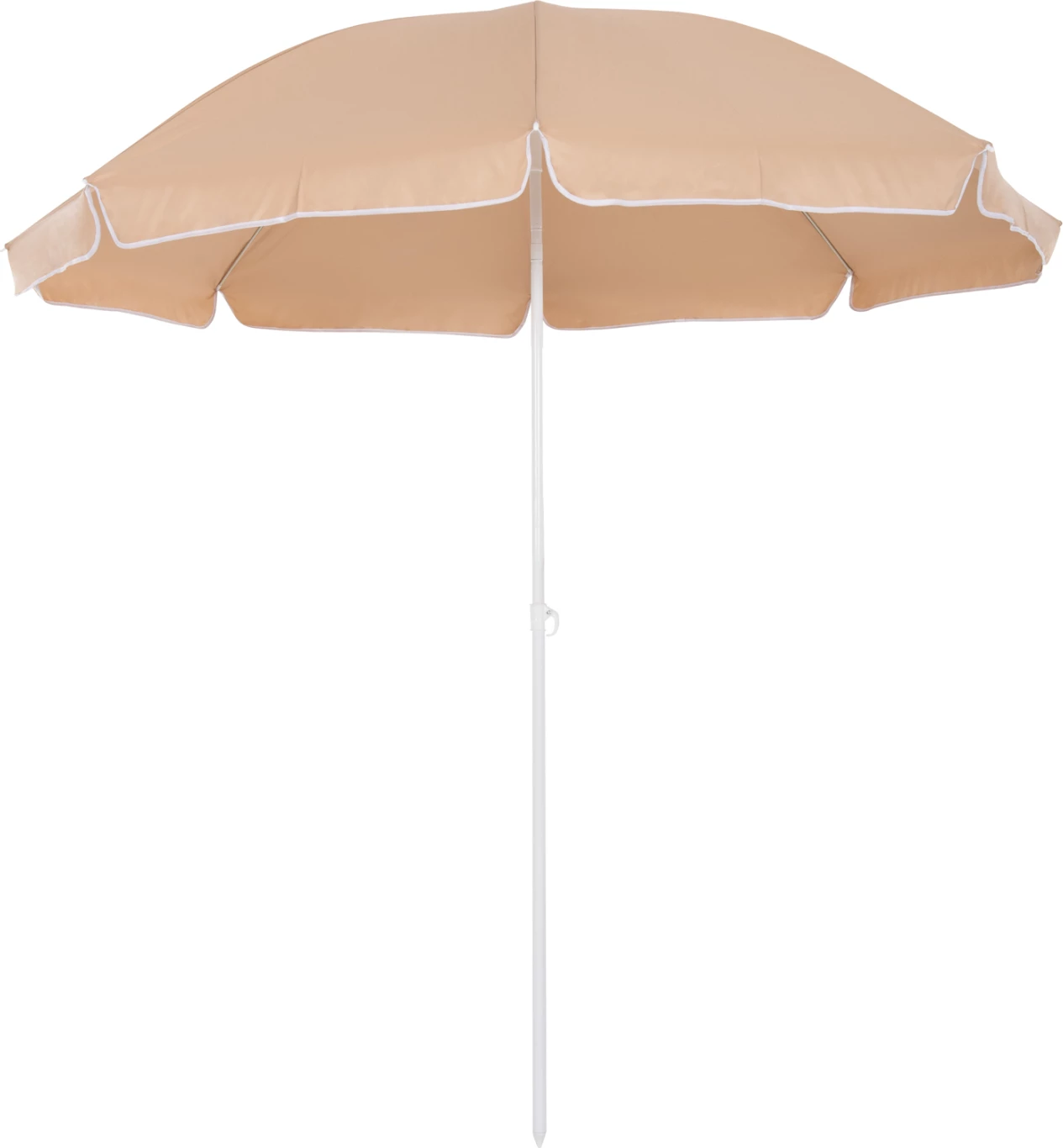 Çadër plazhi me 8 fije fiberglasi 2.00m FH6015.04 ngjyrë moka-shtyllë e bardhë