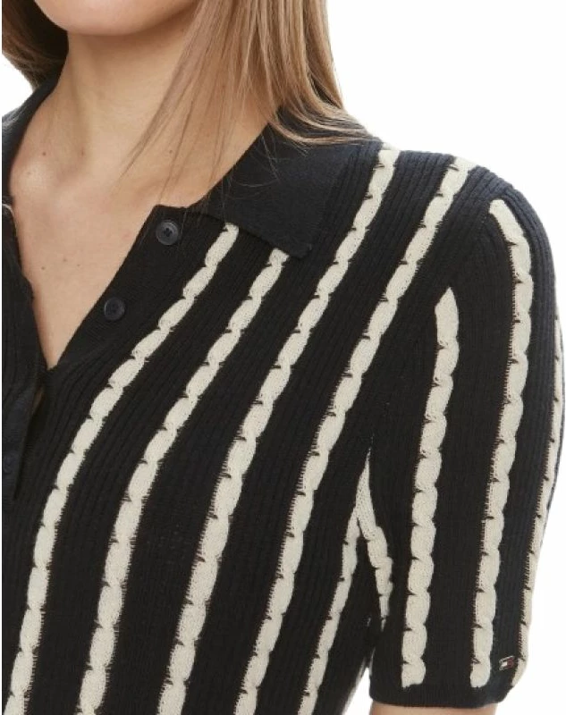 Fustan Tommy Hilfiger për femra, i bardhë dhe blu