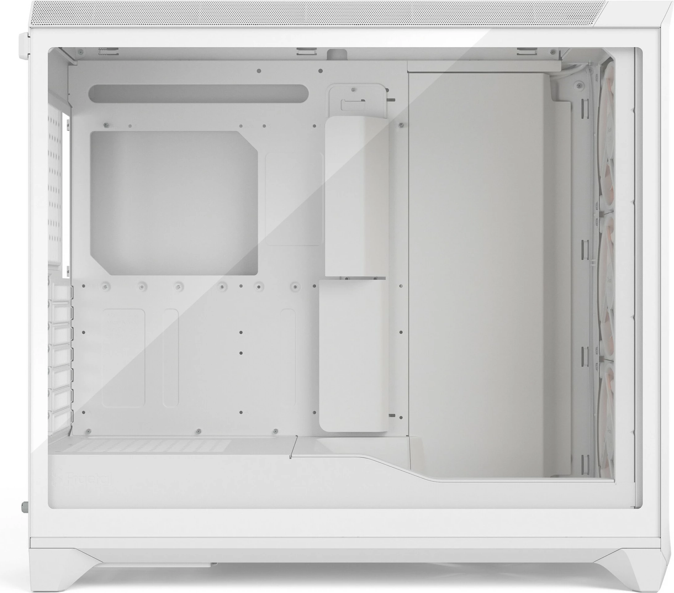 Kasë Fractal Design Meshify 3 XL, midi tower, RGB, xham i temperuar, e bardhë