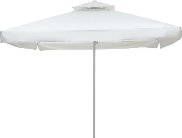PROFESSIONAL ALUMINUM UMBRELLA FH6002 WHITE-ENHANCED VENTILATION-TELESCOPIC-4Χ4x2,95Hm