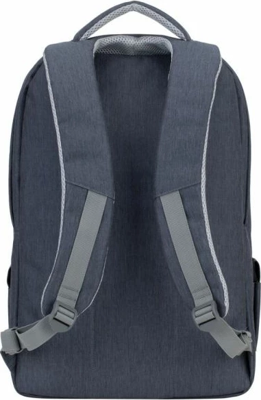 Çantë shpine për laptop RivaCase 7567, për 17.3\", anti-vjedhje, me portë USB, gri e errët