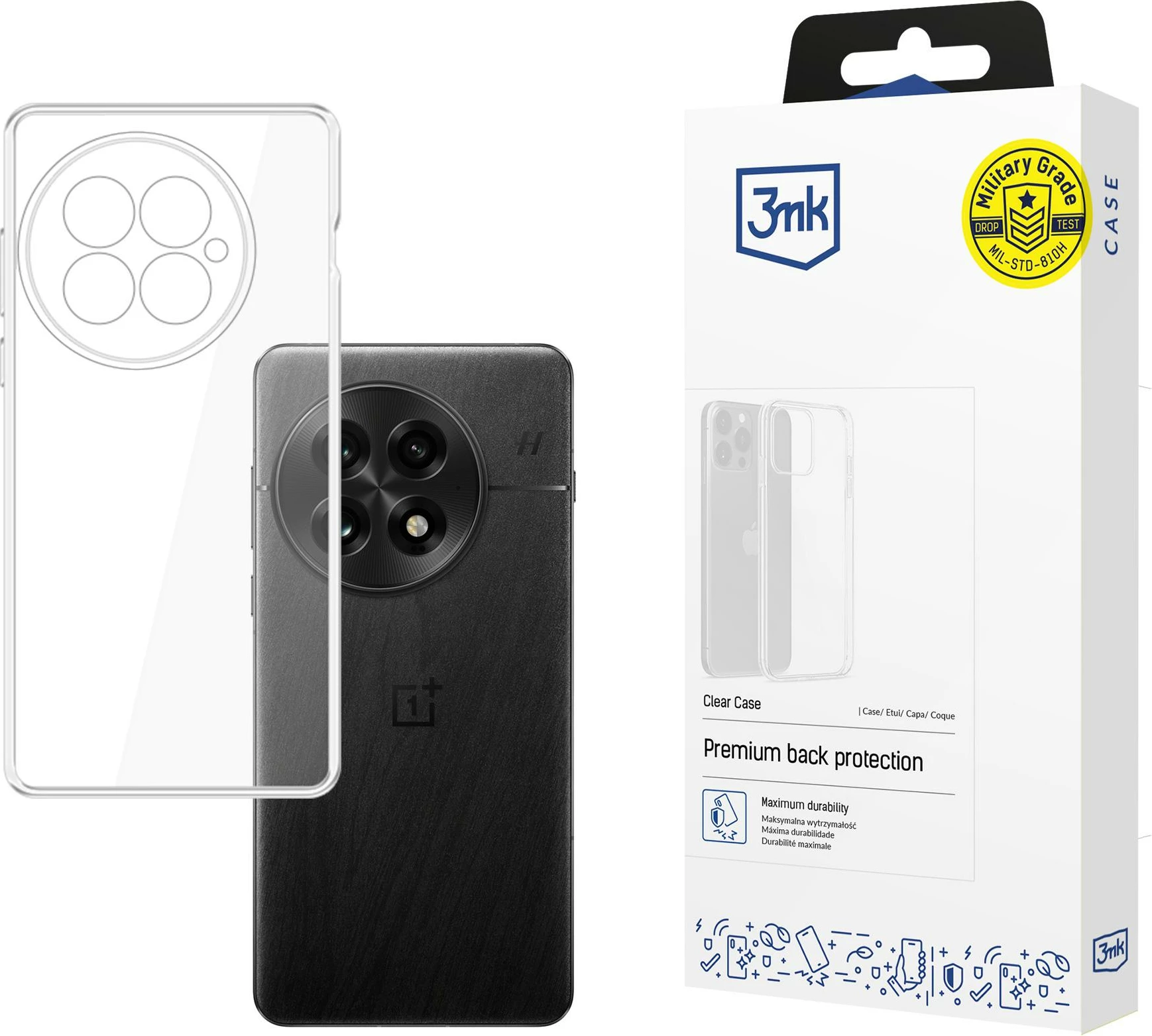 Mbështjellës 3mk Clear Case për OnePlus 13, transparent