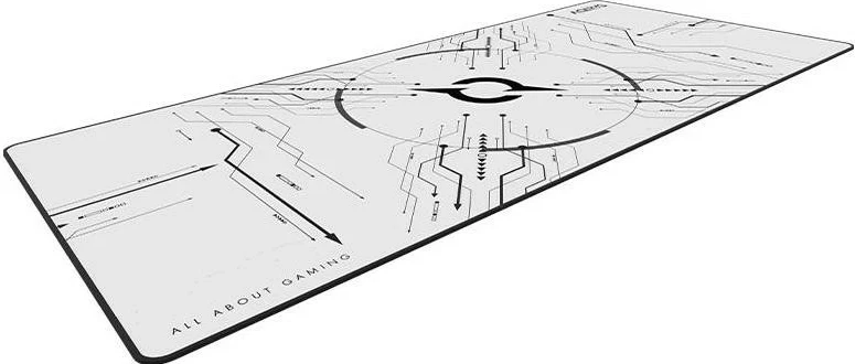 Mauspad Aqirys GRUIS Extra Large 900x400, e bardhë