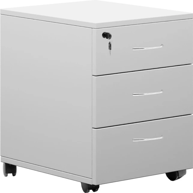 Sirtar mobil Amazon, melaminë e bardhë, 39x47x52.5cm