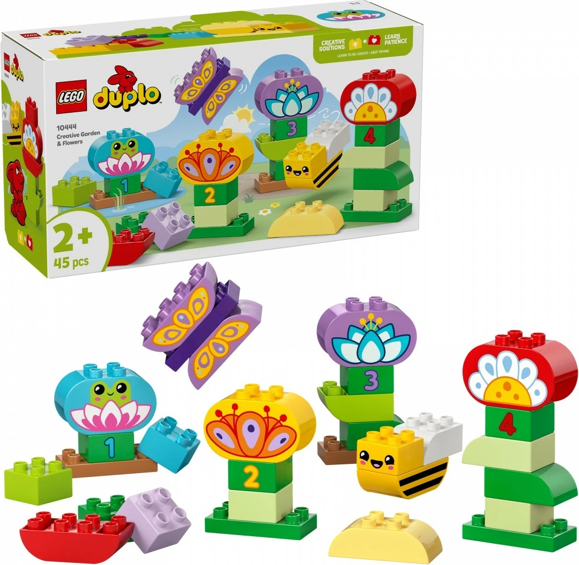 Set ndërtimi LEGO DUPLO 10444 Creative Garden and Flowers, 45 pjesë, shumëngjyrëshe