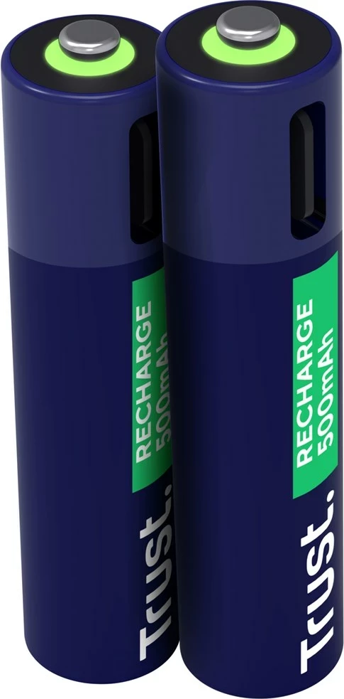 Bateri të rikarikueshme Trust 25585 AAA, 500 mAh, Jeshile, 2 copë