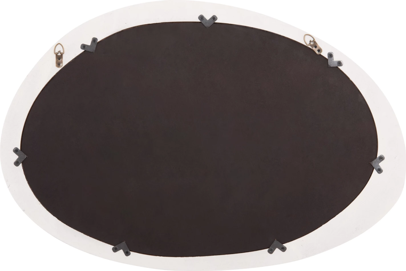 Pasqyrë muri ovale seria Santorini FH4513 MDF ngjyrë e bardhë 90x3,2x60Hcm.