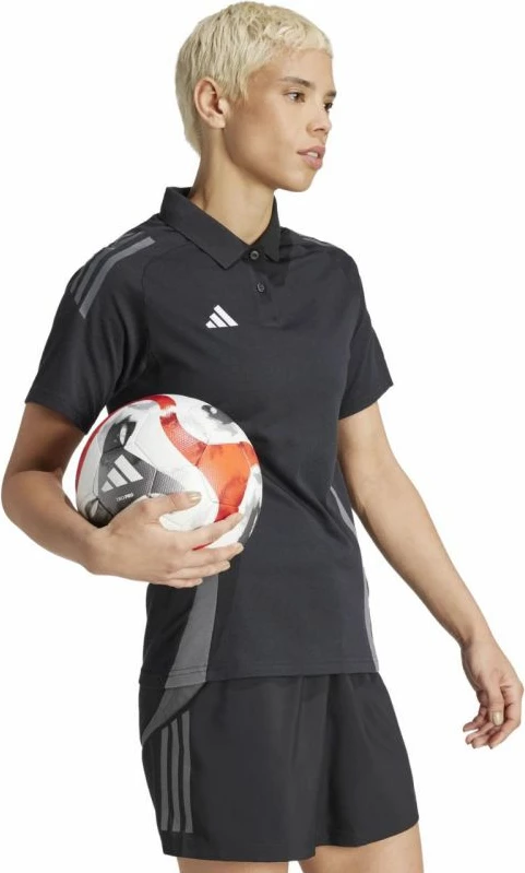 Maicë polo për femra adidas, e zezë